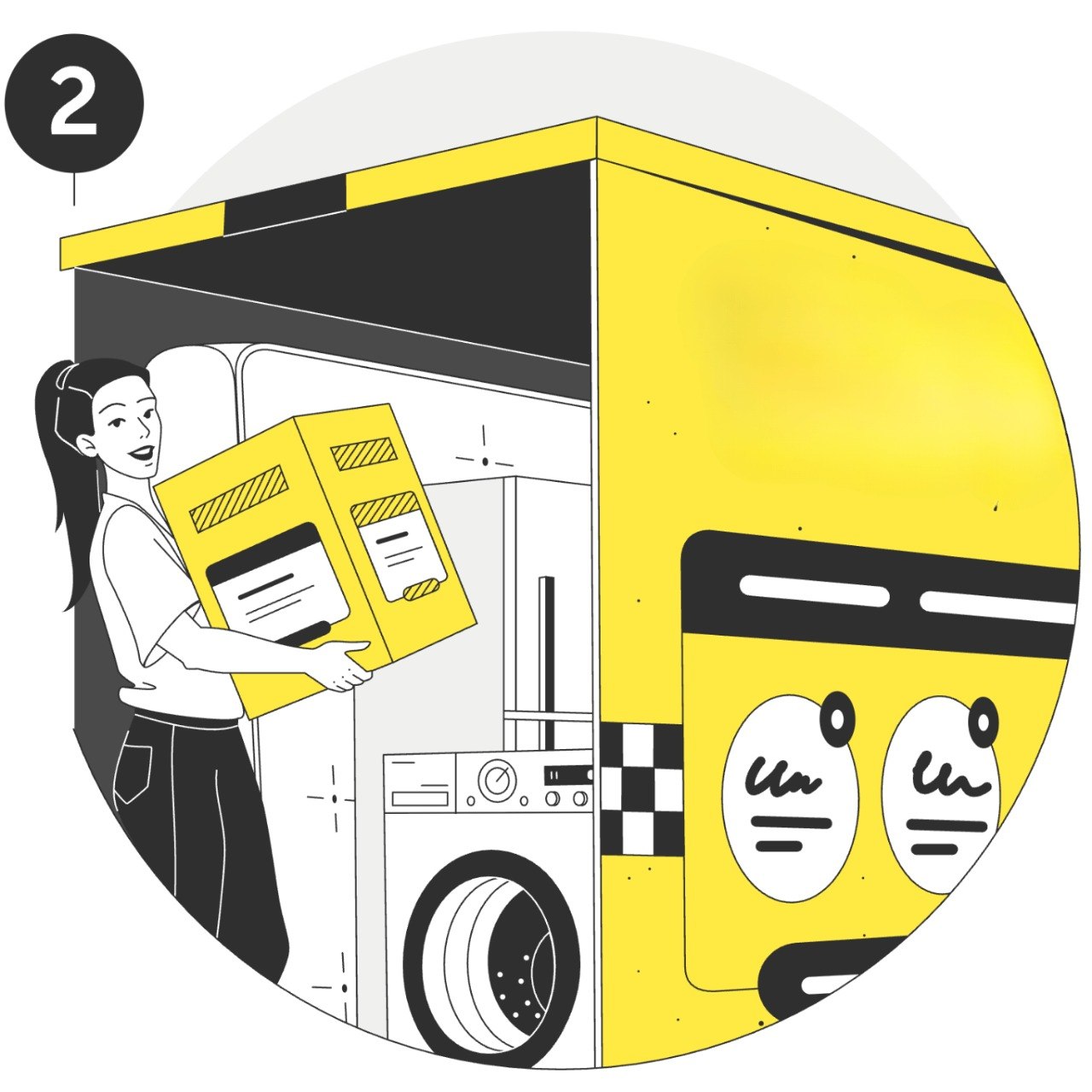 Packing an EasyStore storage box at your own pace