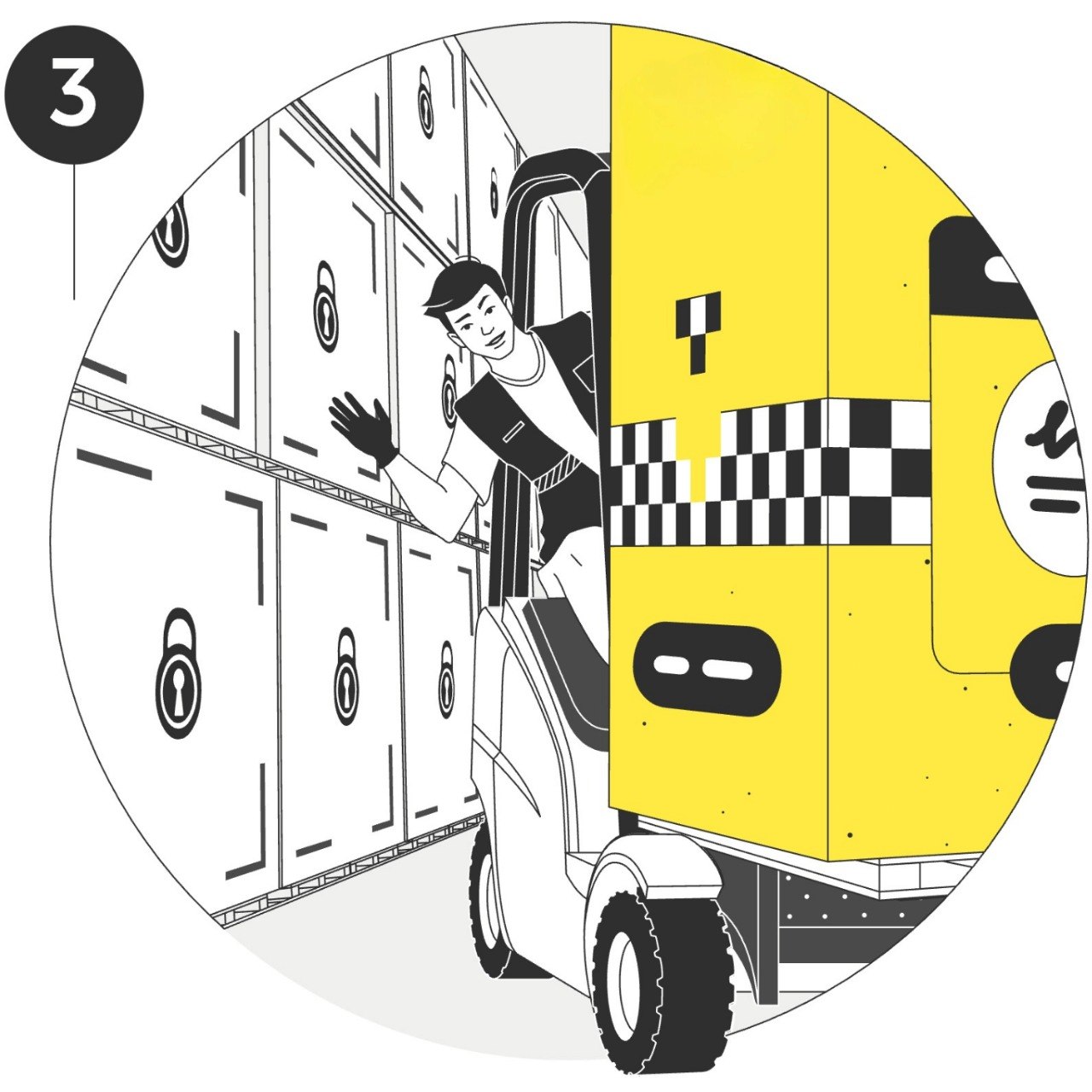 Secure storage facility with 24/7 CCTV